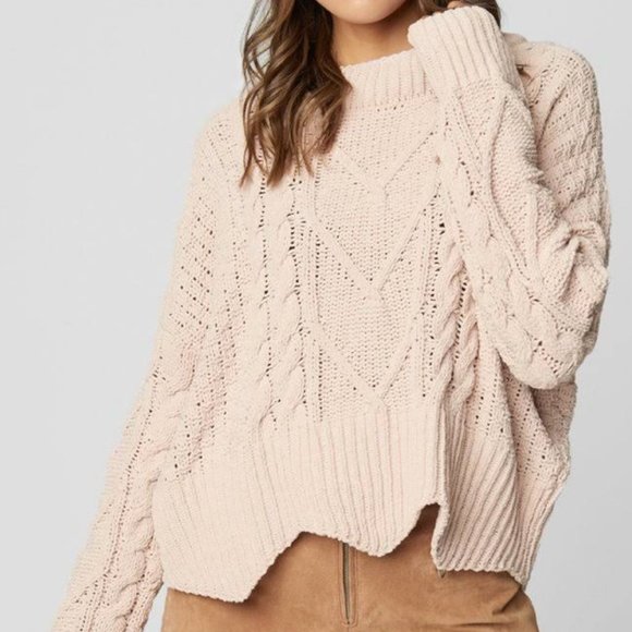 Blank NYC Chenille Slightly Cropped Chunky Sweater szXS - Picture 4 of 17